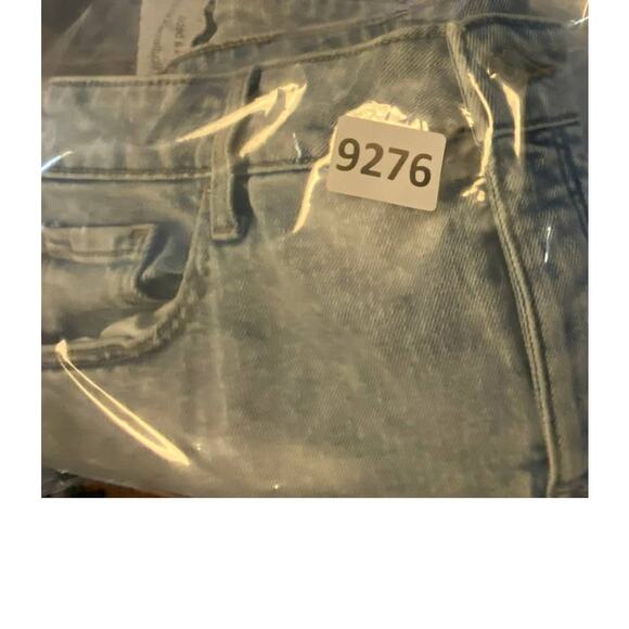 Old Navy High Rise Secret Slim Size 6 Light Blue Denim Jean Skirt Button Fly - Picture 9 of 9